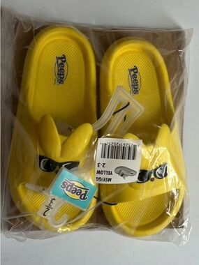 Kids Yellow Slip-On Sandals